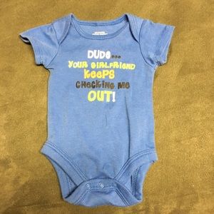 🍏Blue Newborn onesie